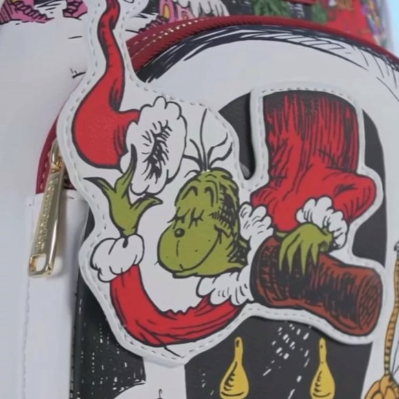 Loungefly Dr. Seuss The Grinch Chimney Thief Mini Backpack main image 4